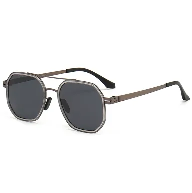 HIGH-END AVIATOR STYLE POLARIZED TRENDY GLASSES ZTT002TGY